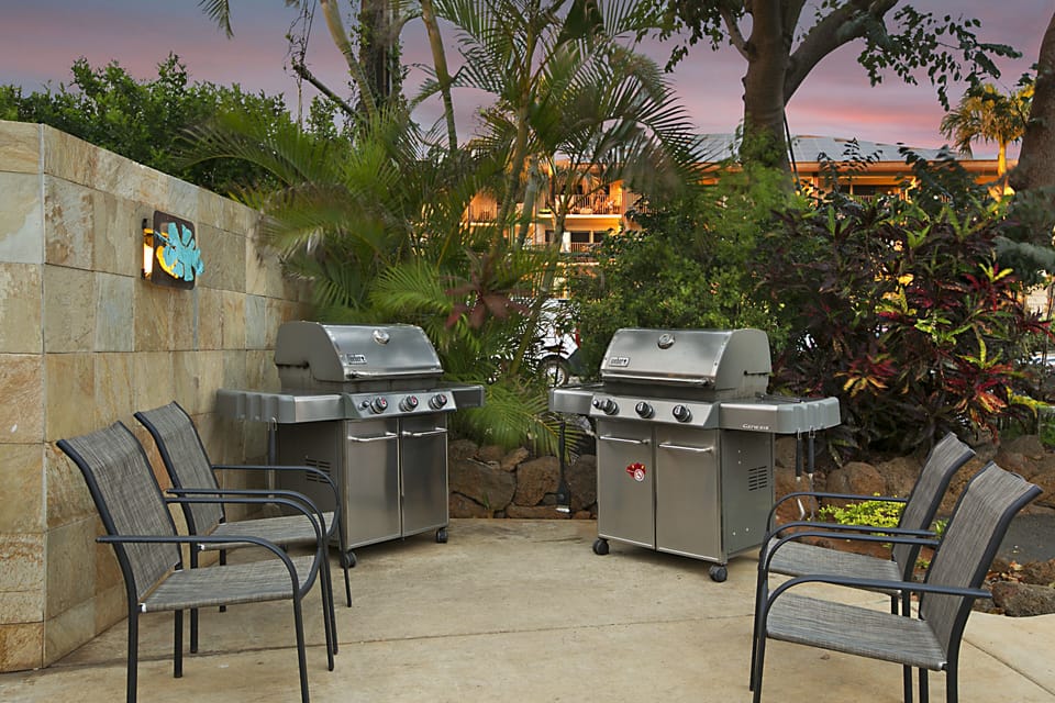 Gas grills for our guests' use.