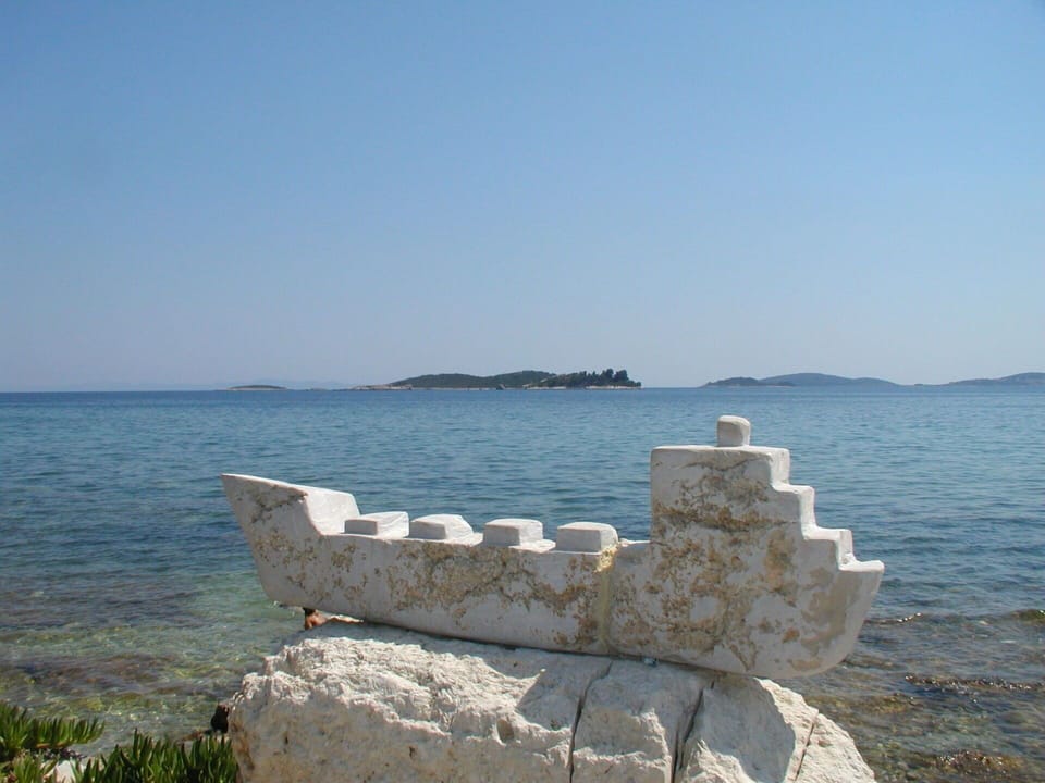 Water, Sky, Azure, Coastal And Oceanic Landforms, Wood, Lake, Horizon, Art, Calm, Shore