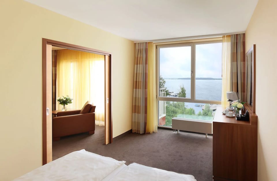 Comfort Suite, 1 Double Bed, Lake View | Hypo-allergenic bedding, in-room safe, individually furnished, desk