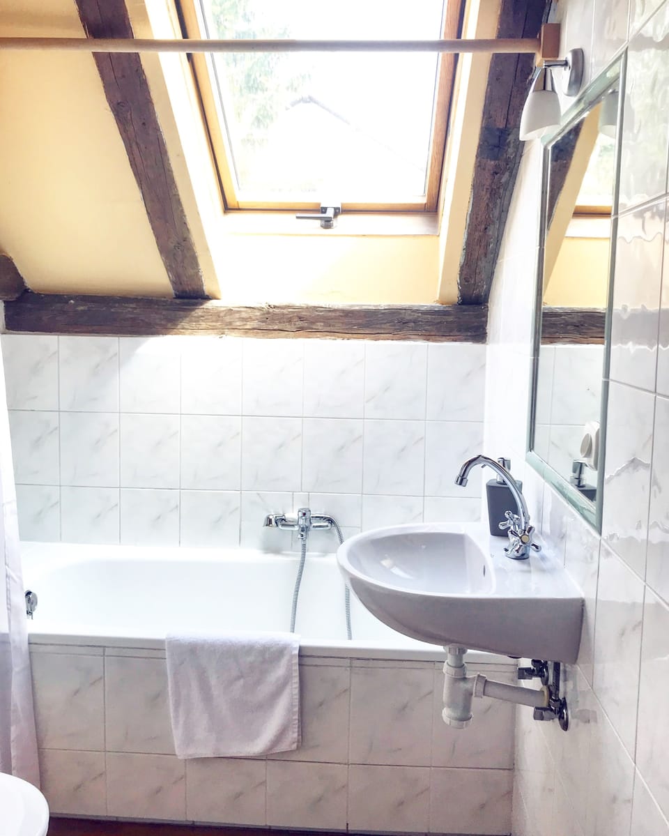 Classic Double Room, 1 Double Bed, Non Smoking | Bathroom | Free toiletries, hair dryer, towels, soap