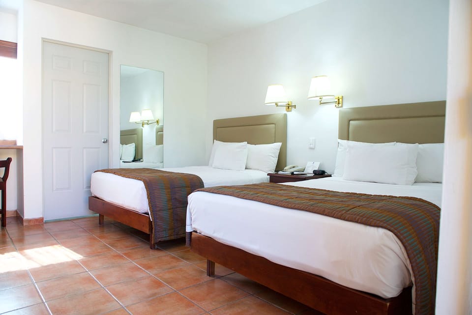 Standard Room, 2 Double Beds, Non Smoking, Refrigerator & Microwave | Premium bedding, in-room safe, laptop workspace, blackout drapes
