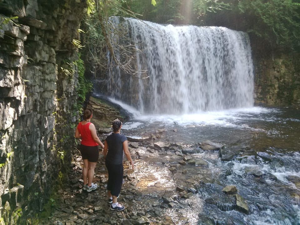 Postcard you ask? No, just one of the secret waterfalls ten mins from us.