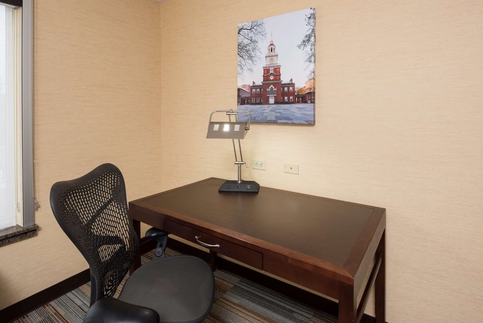 In-room safe, desk, iron/ironing board, free cribs/infant beds