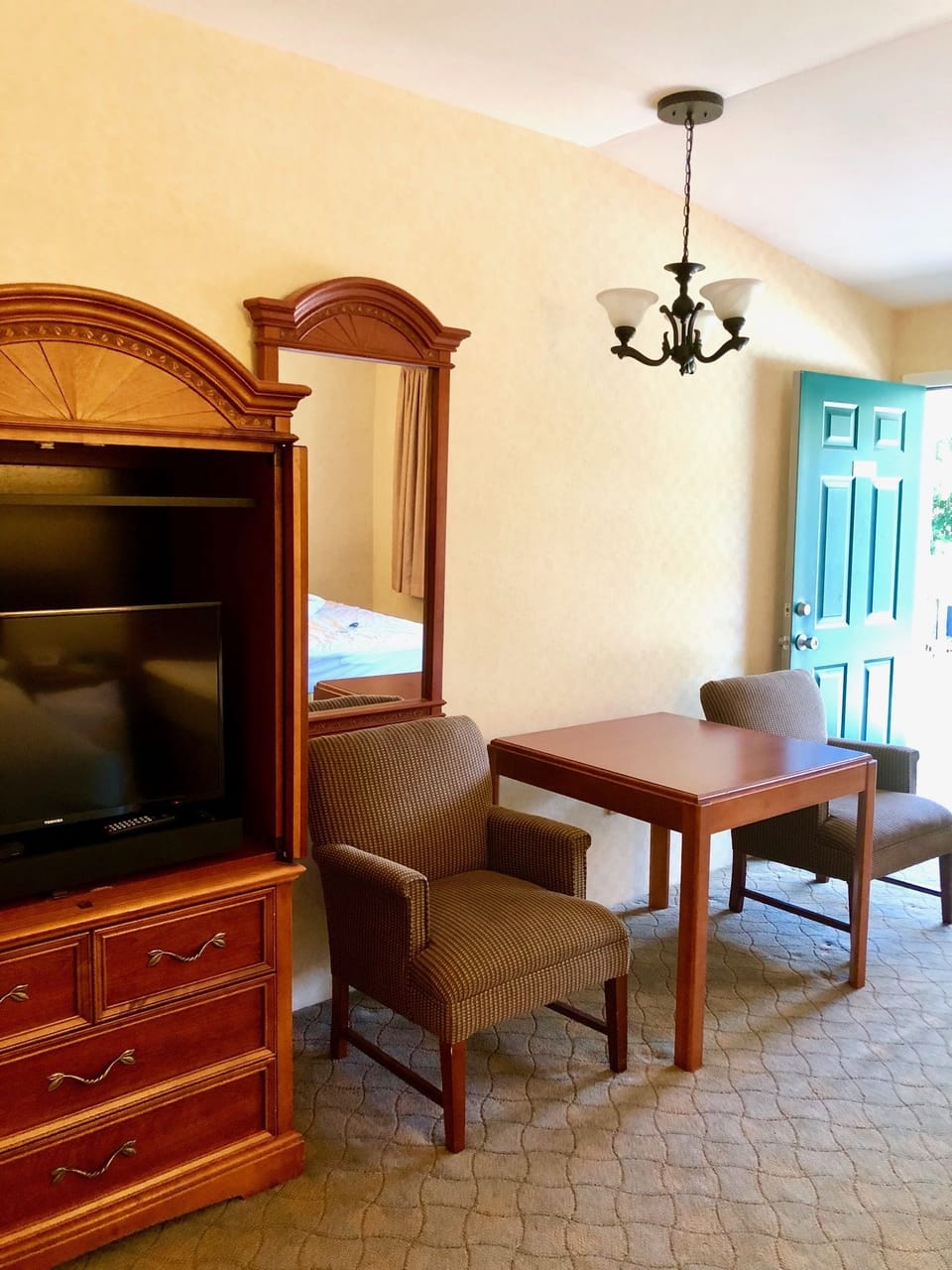 Blackout drapes, iron/ironing board, free WiFi, bed sheets