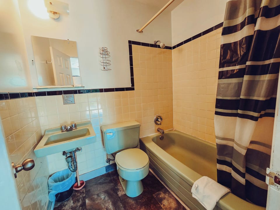 Free toiletries, hair dryer, towels