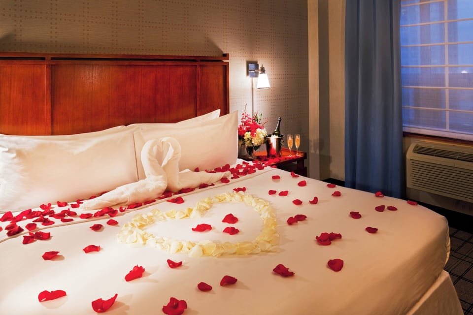 Hypo-allergenic bedding, down comforters, pillowtop beds, in-room safe