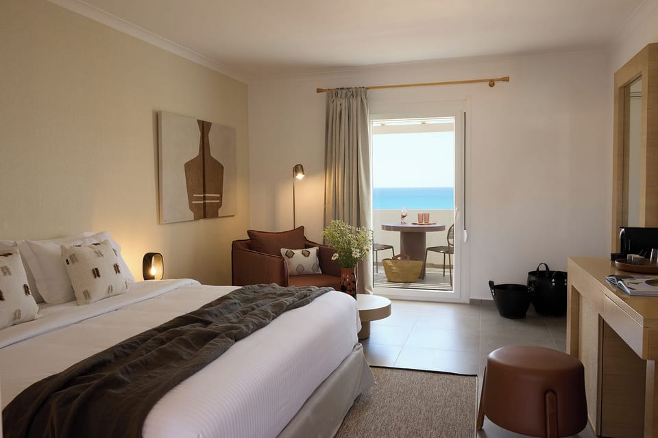 Authentic Milos Side Sea view | Premium bedding, pillowtop beds, minibar, in-room safe