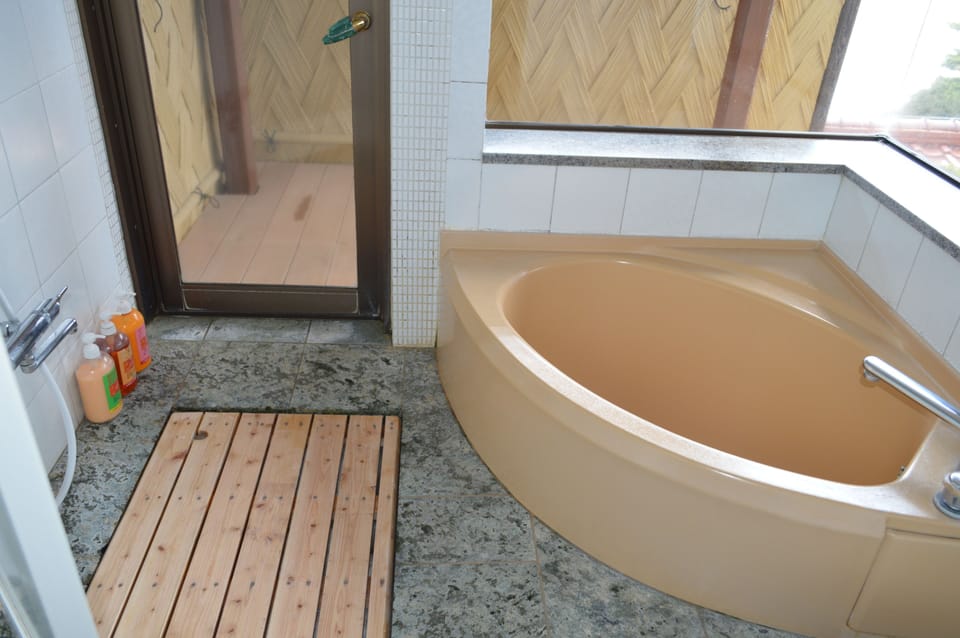 Corner Japanese Room with Private Open Air Bath(50sqm) | Bathroom amenities | Separate tub and shower, hair dryer, slippers, electronic bidet