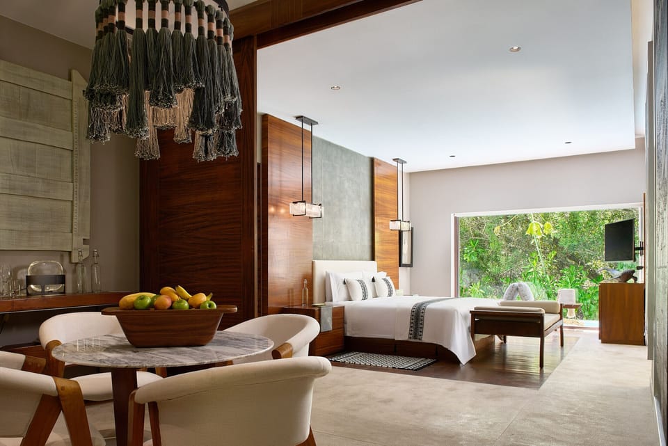 Egyptian cotton sheets, premium bedding, free minibar, in-room safe
