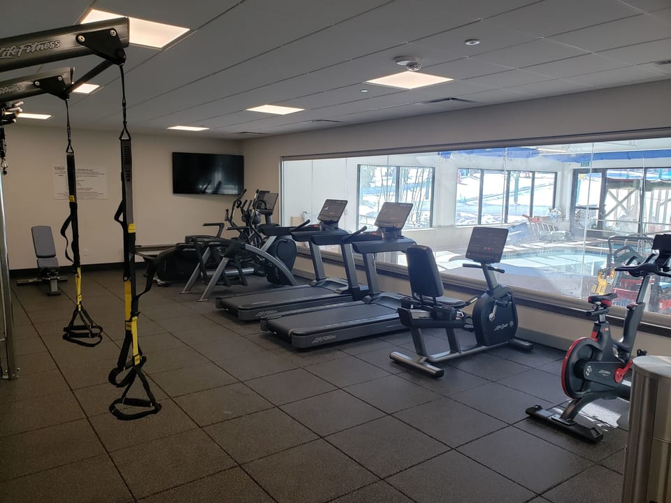 Gym area in health club.