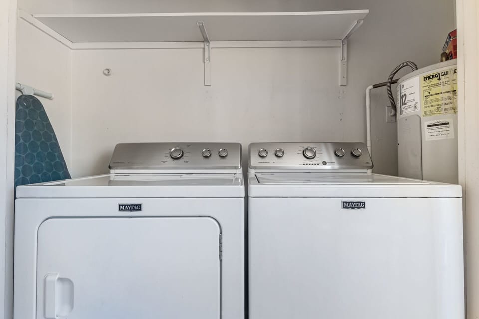 Washer/Dryer on patio