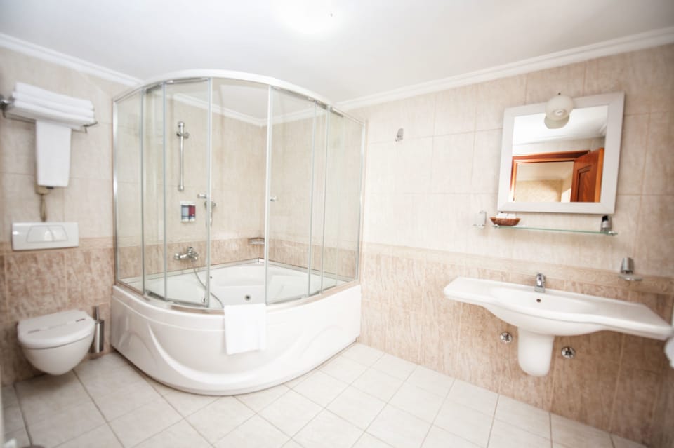 Deluxe Room | Bathroom | Free toiletries, hair dryer, bidet, towels