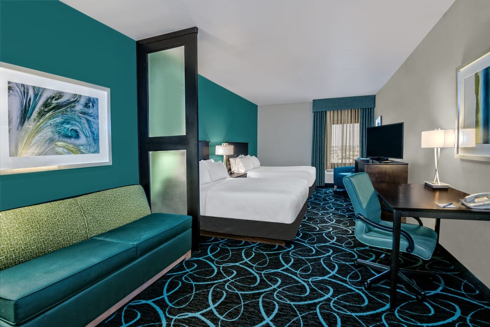Standard Room, 2 Queen Beds | Premium bedding, down comforters, pillowtop beds, in-room safe