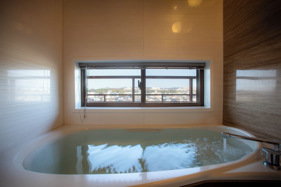 Standard Japanese Style, 2 People, Non Smoking | Bathroom | Separate tub and shower, deep soaking tub, free toiletries, hair dryer