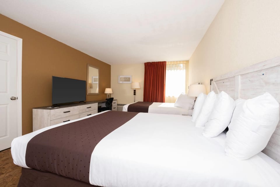 Suite, 2 Queen Beds, Non Smoking, Kitchen | Premium bedding, pillowtop beds, desk, blackout drapes