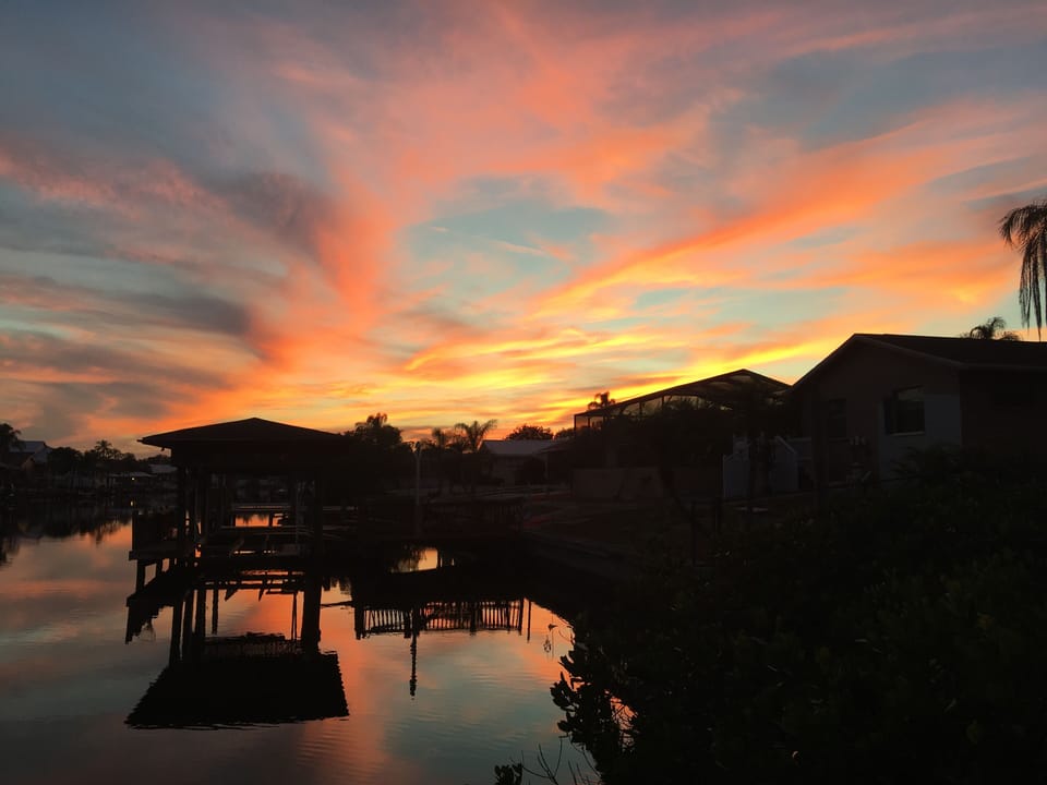 Sunset off the dock