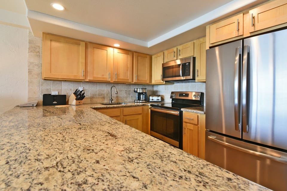 Bose stereo to enjoy while you create a meal in the gourmet kitchen