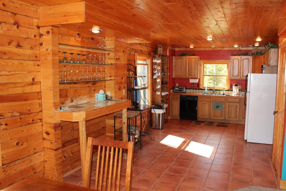 Open floor plan, view from dining area looking at kitchen