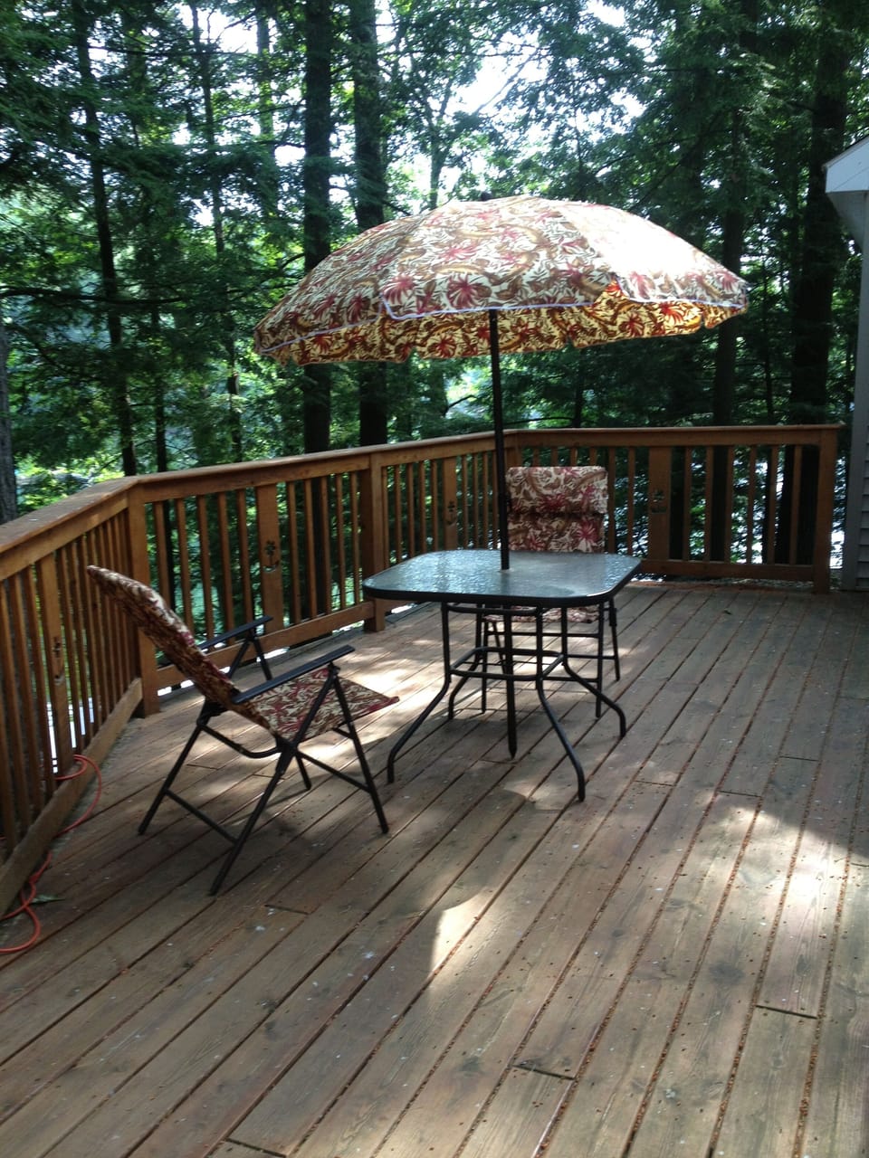 Deck toward lake