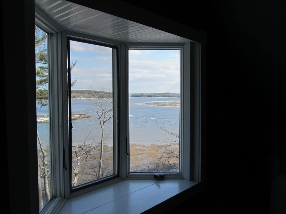 Taken from the master bedroom at low tide.