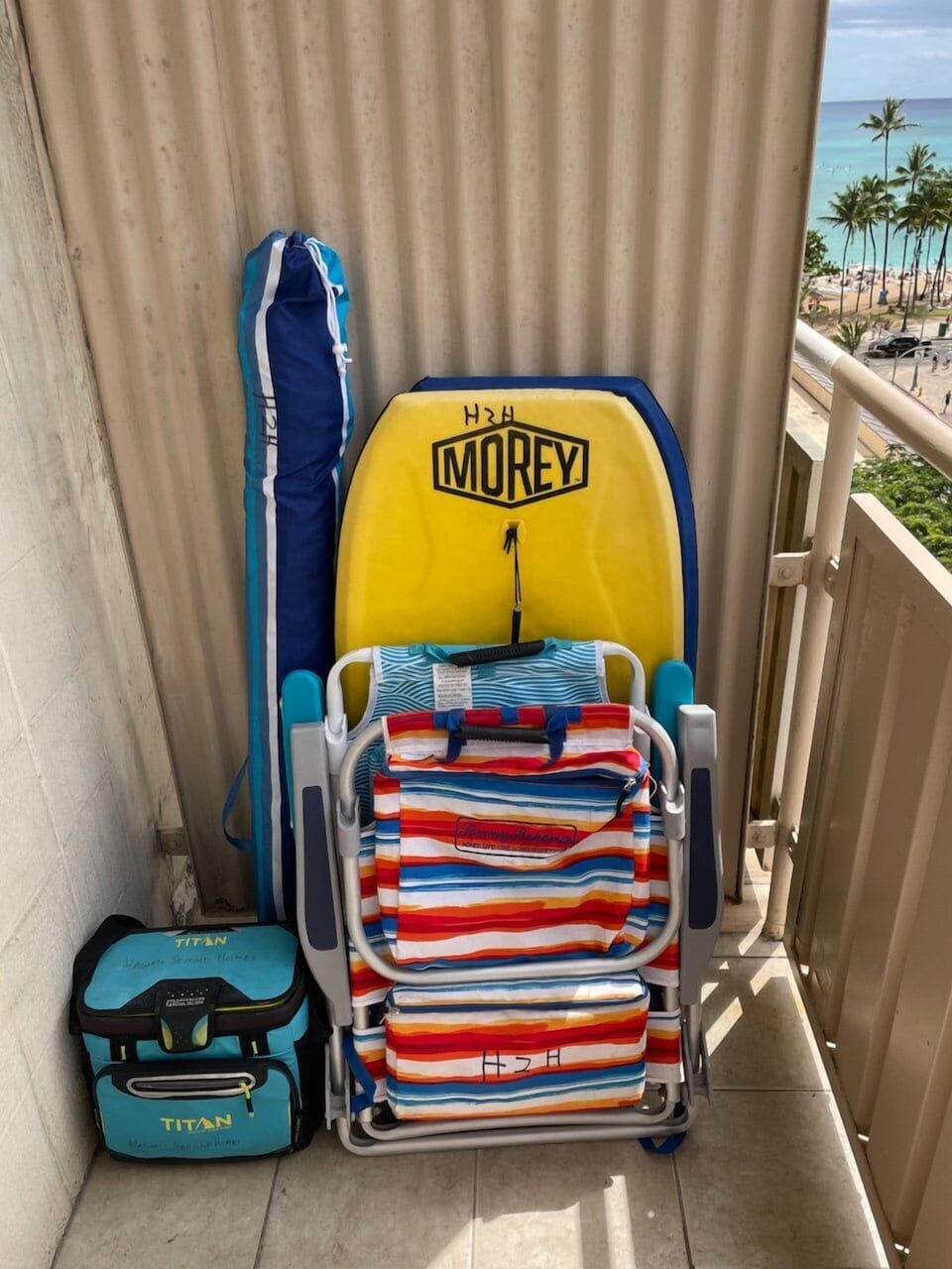 To save you time and money (up to $100 a day) we include two body boards, two beach chairs, a large beach umbrella and a beach cooler