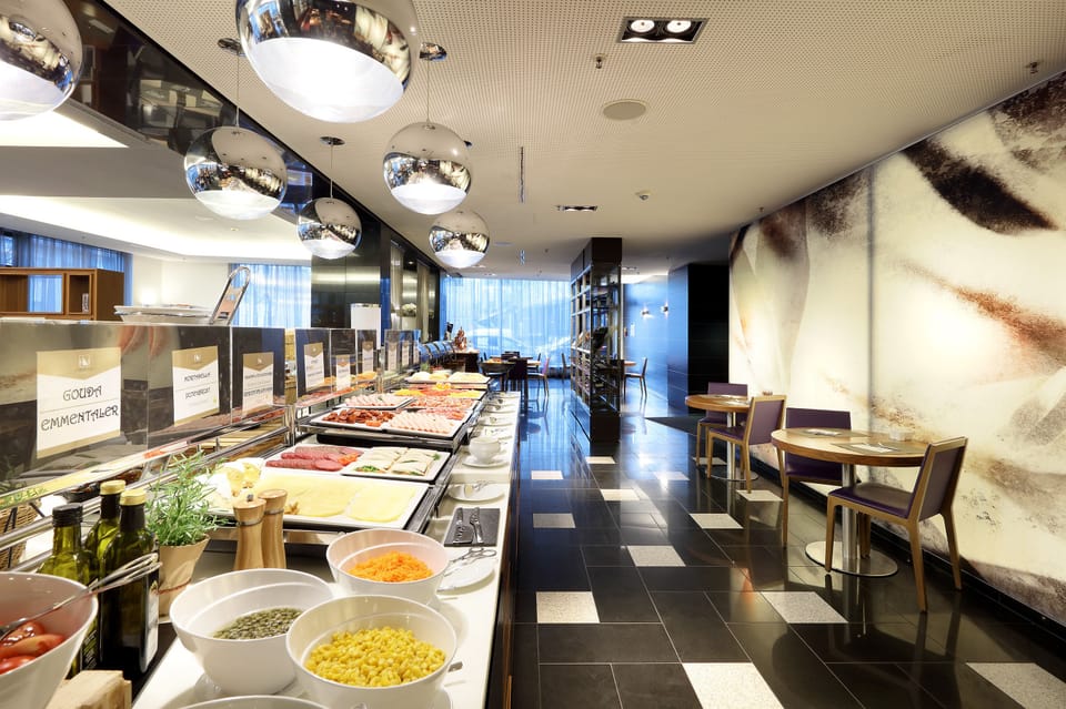 Daily buffet breakfast for a fee