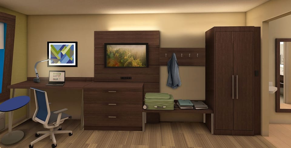 In-room safe, desk, blackout drapes, iron/ironing board