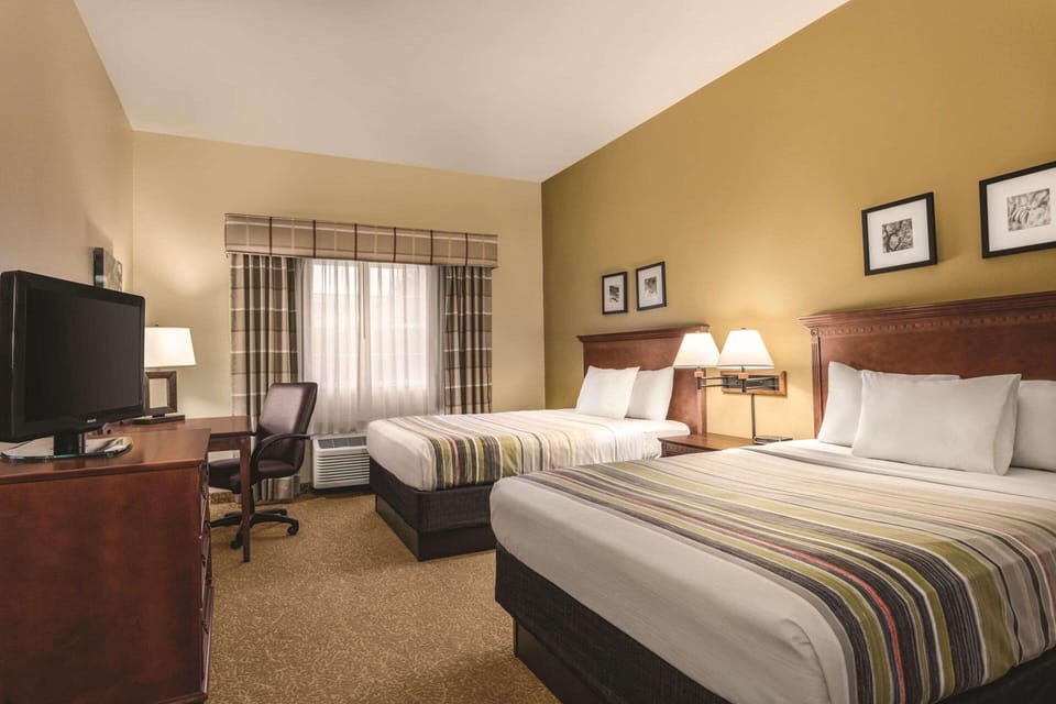 Hypo-allergenic bedding, down comforters, desk, soundproofing