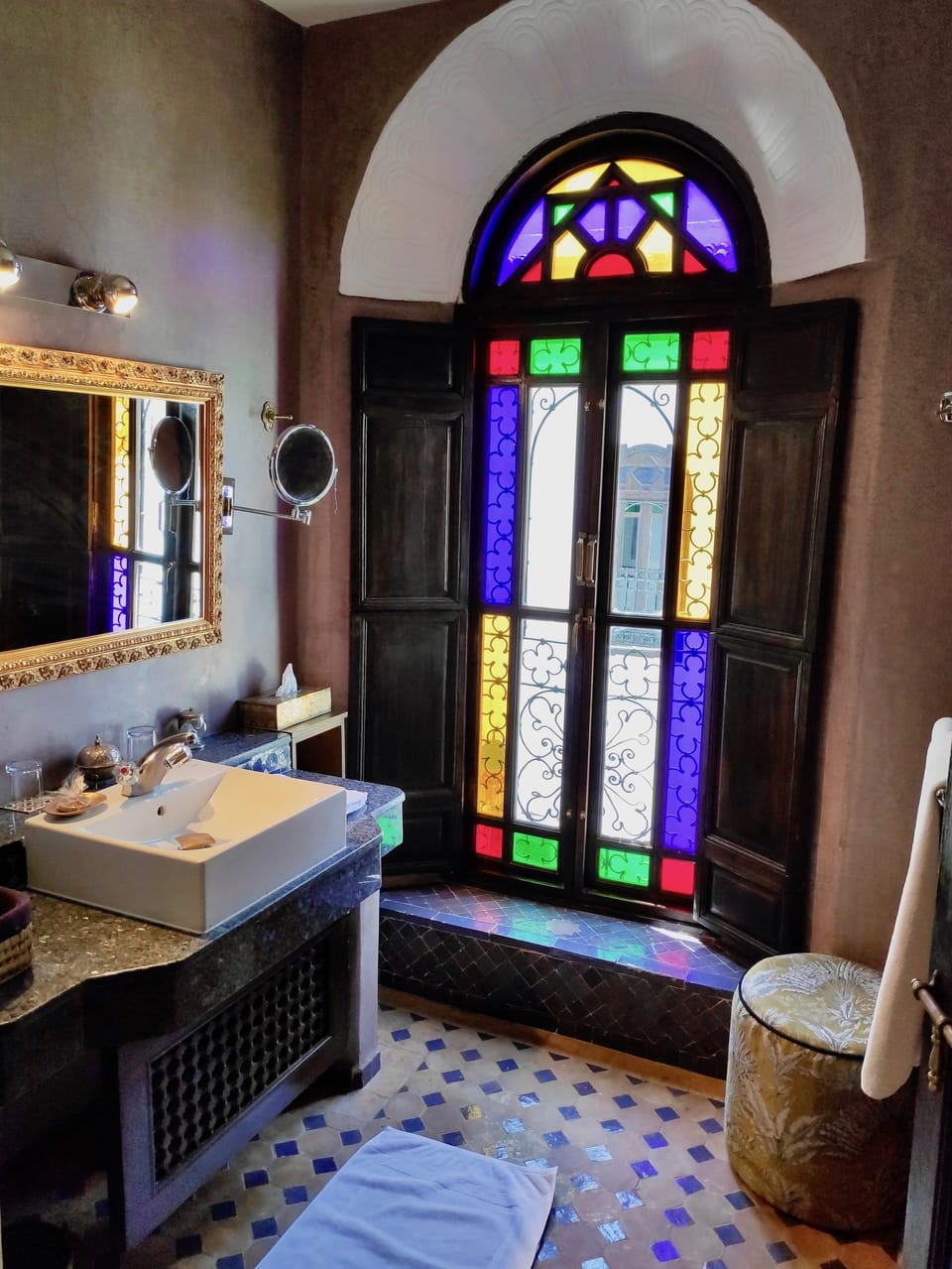 Double Room (Amethyste) | Bathroom | Hair dryer, slippers, towels