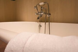 Free toiletries, hair dryer, towels