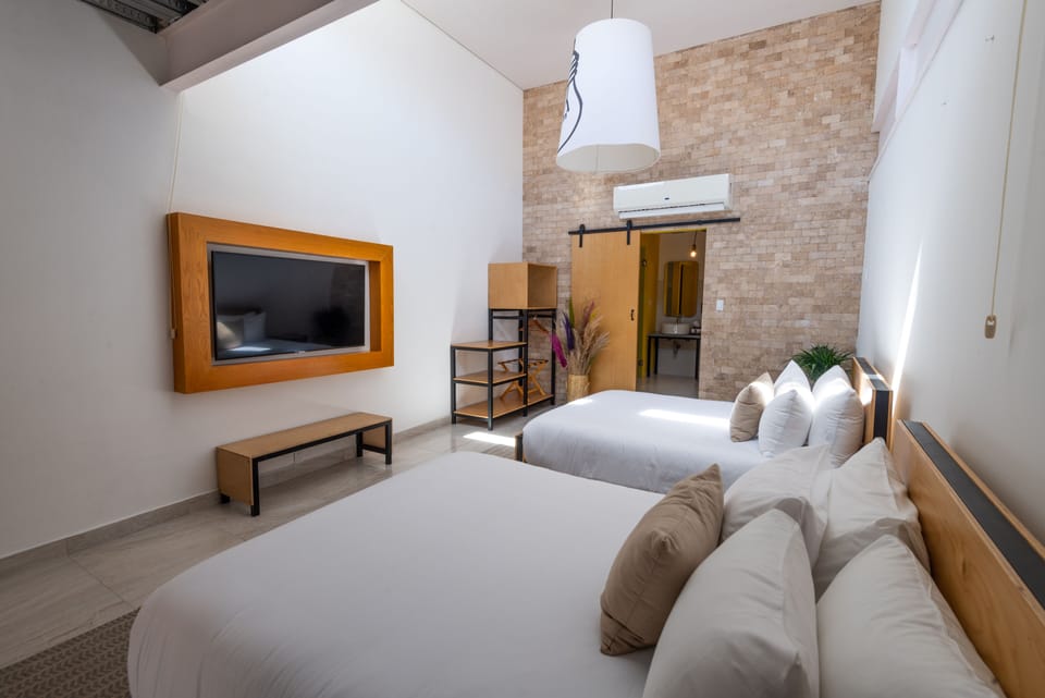 Standard Double Room, 2 Queen Beds | Blackout drapes, free WiFi, bed sheets