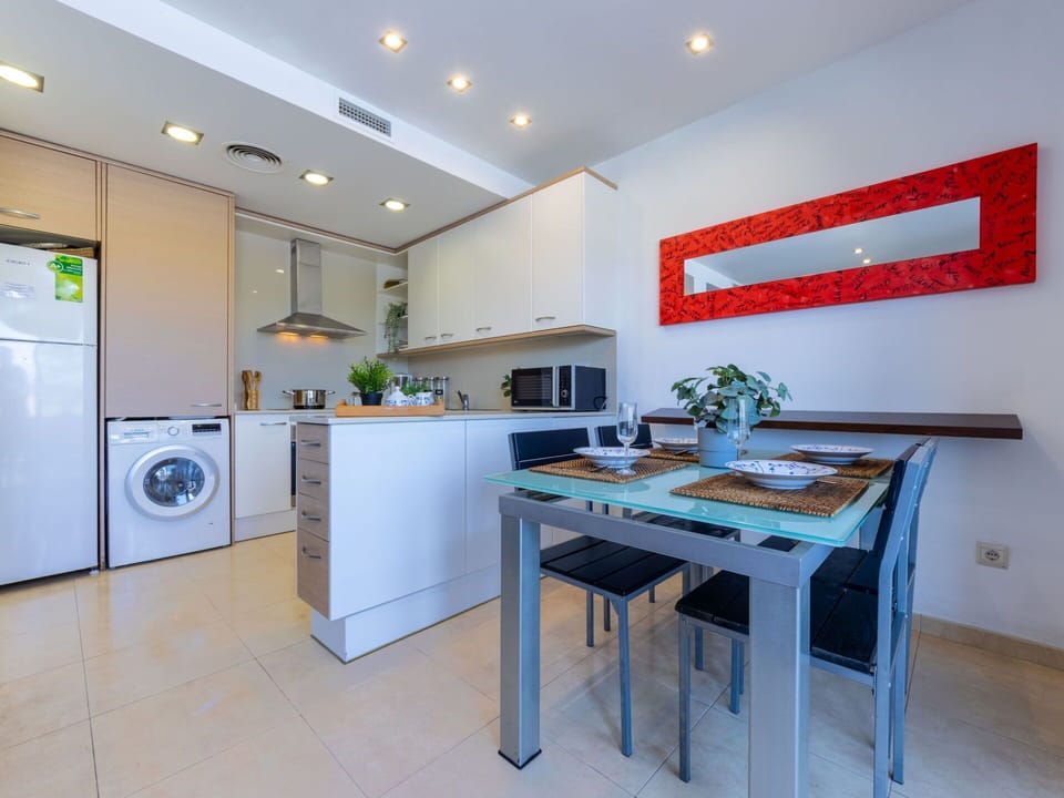 Flooring, Interior Design, Furniture, Major Appliance, Kitchen, Countertop, Kitchen Appliance, Floor, Wood, Ceiling
