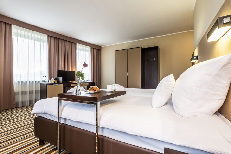 Standard Double Room | In-room safe, desk, iron/ironing board (on request)