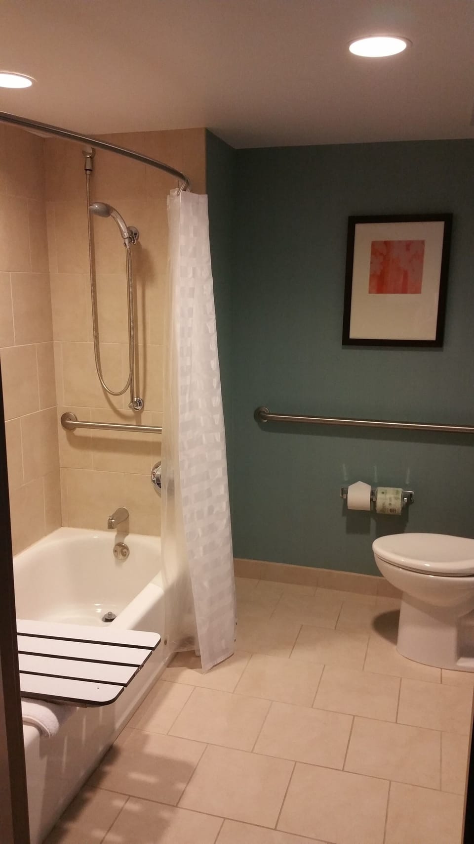 Designer toiletries, hair dryer, towels