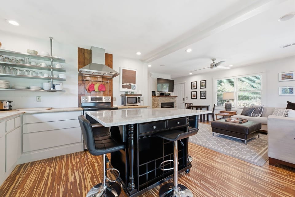 Kitchen island.