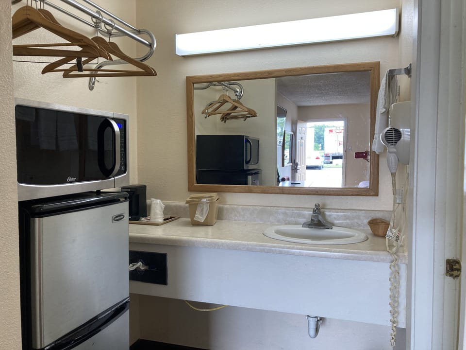 Double Room (2 double beds ) | Bathroom | Combined shower/tub, free toiletries, hair dryer, towels