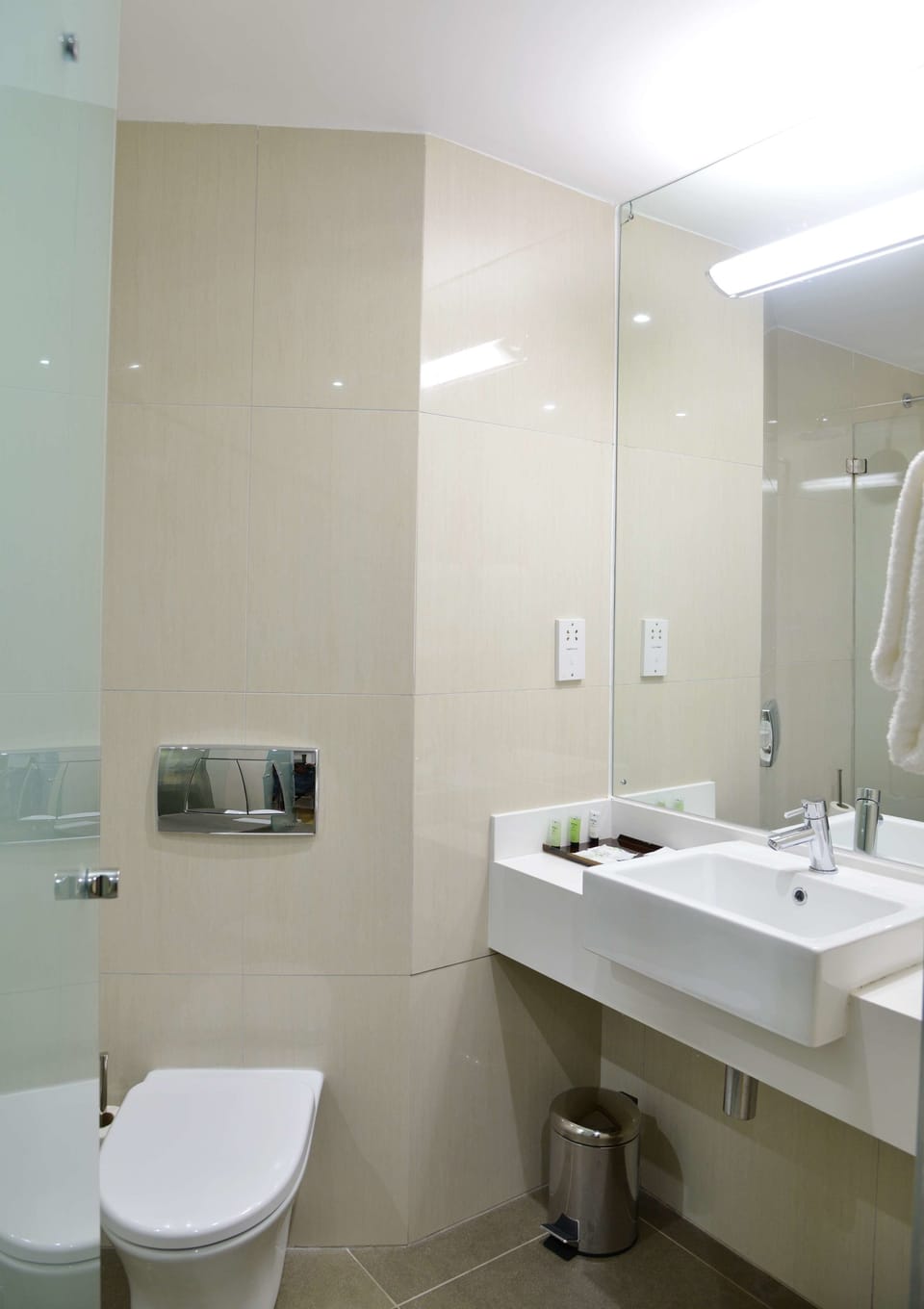 Free toiletries, hair dryer, towels