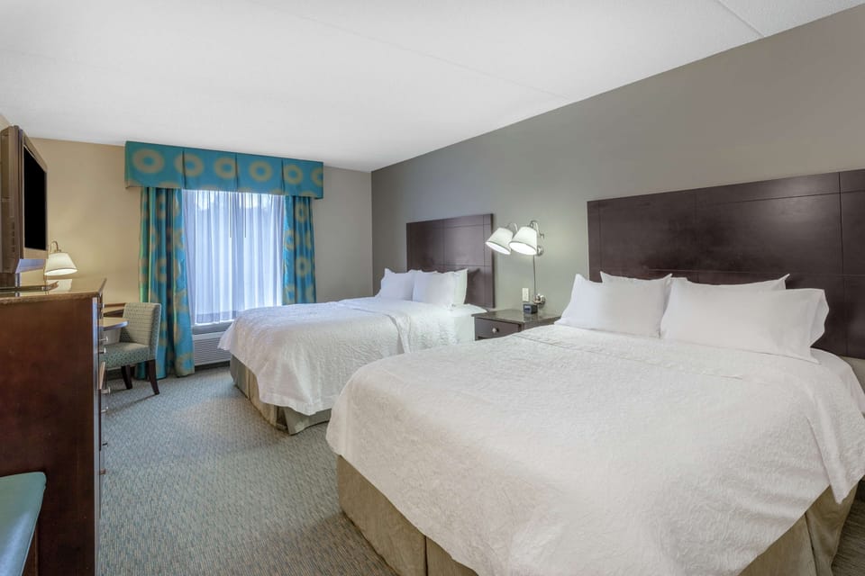 In-room safe, desk, laptop workspace, blackout drapes