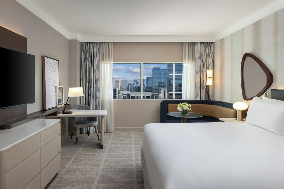 1 bedroom, premium bedding, down comforters, pillowtop beds