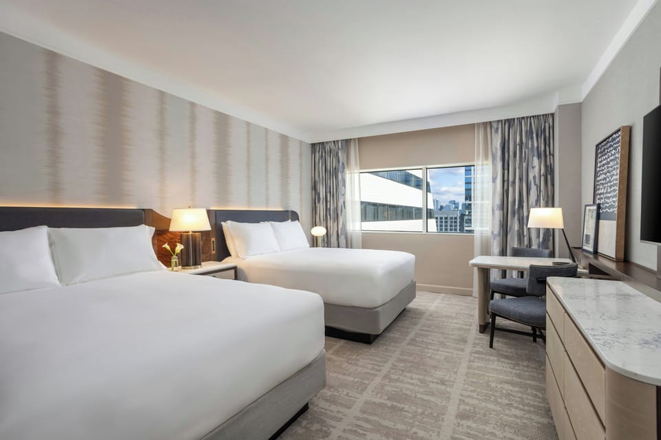 1 bedroom, premium bedding, down comforters, pillowtop beds