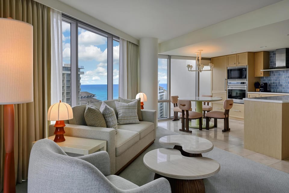 Deluxe Suite, 1 Bedroom, City View (Newly Renovated) | Living area | 55-inch LED TV with cable channels, TV, pay movies