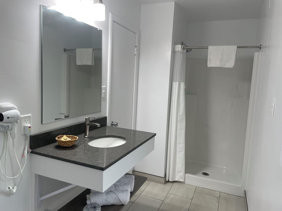 Room, 1 Queen Bed, Non Smoking | Bathroom | Shower, towels