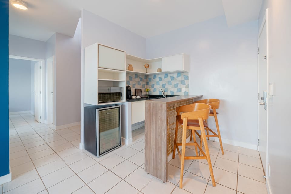 Premium Duplex | Private kitchen | Mini-fridge, microwave