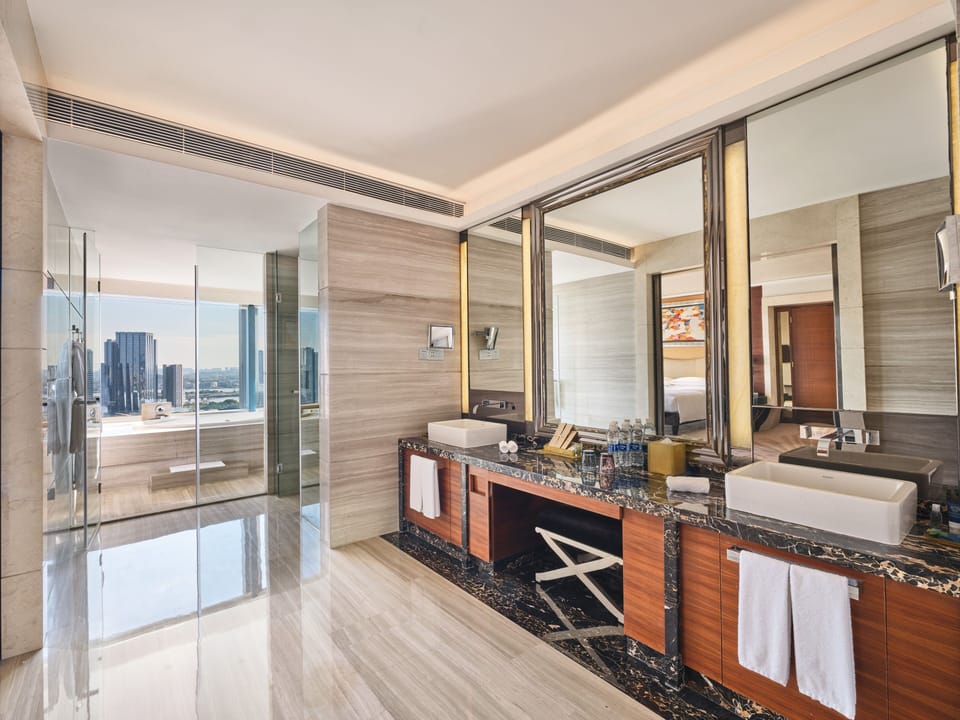 Presidential Suite, 2 Bedrooms | Bathroom amenities | Free toiletries, hair dryer, bathrobes, slippers