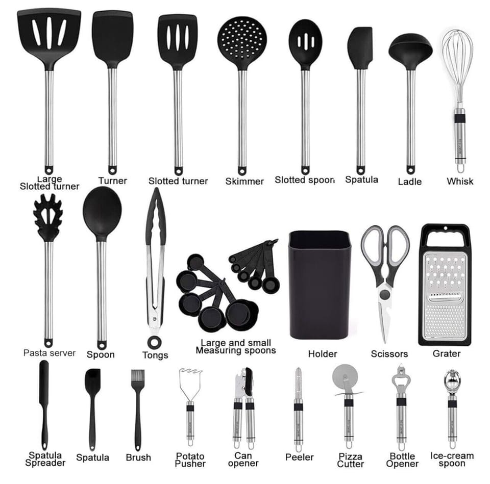 Kitchen Utensils Provided