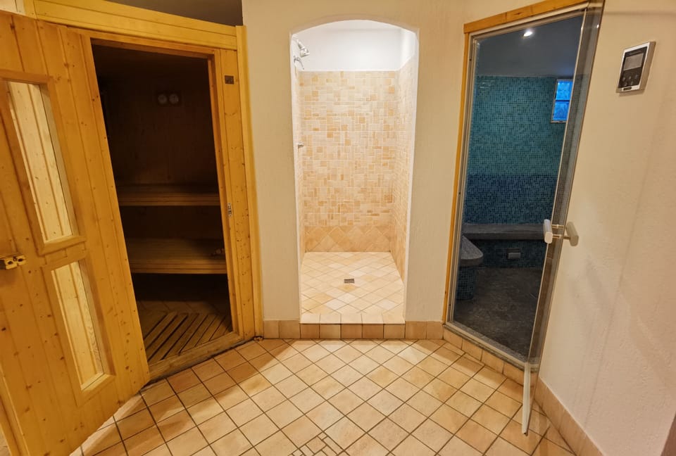 Sauna, steam room, massages