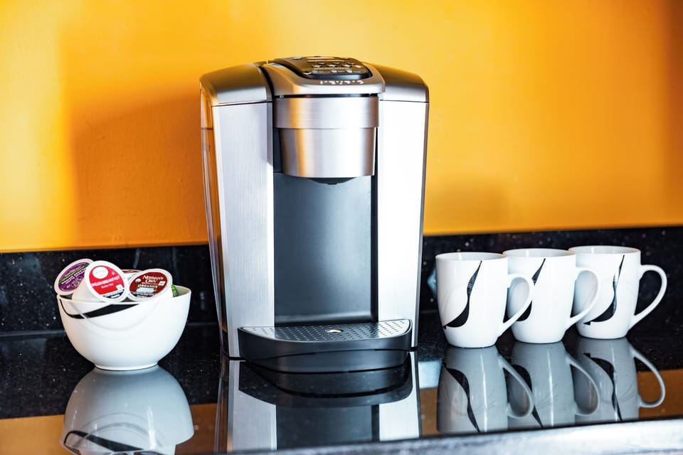 Coffee (both Keurig and drip options provided)
