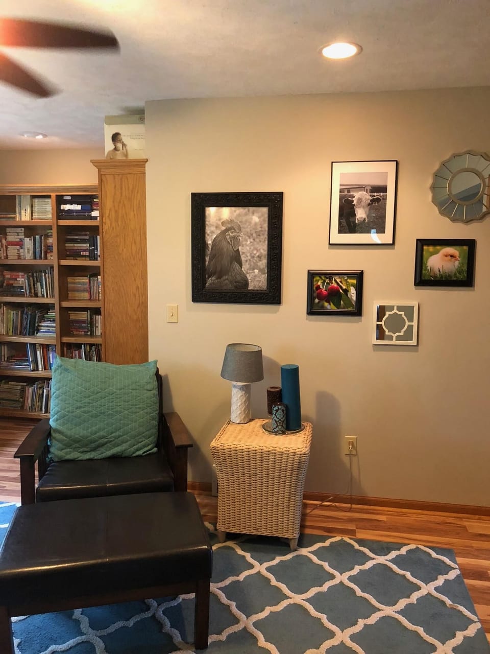 Library- you could easily throw down an air mattress