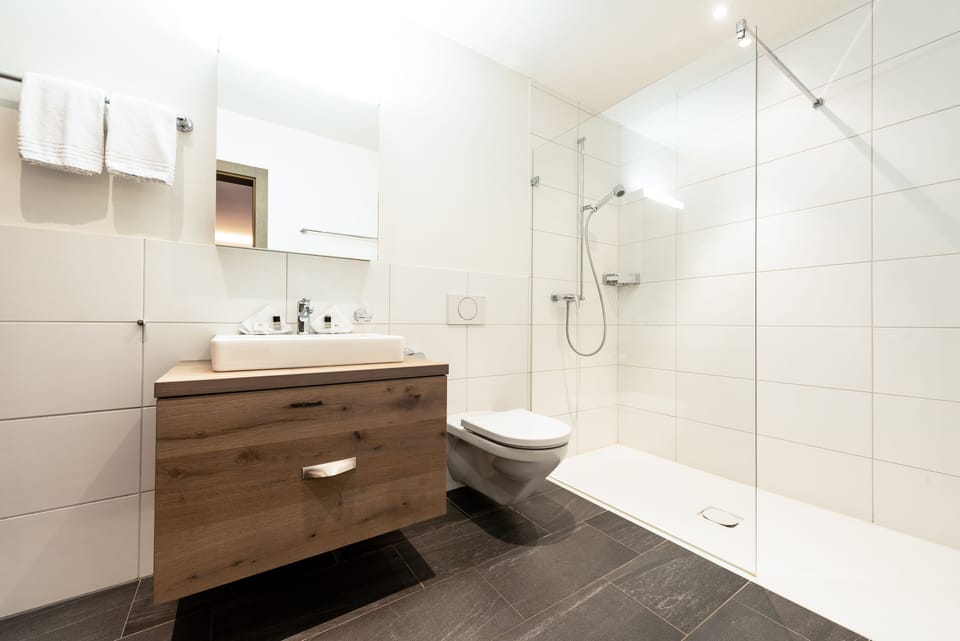 Family Room | Bathroom | Shower, free toiletries, hair dryer, towels