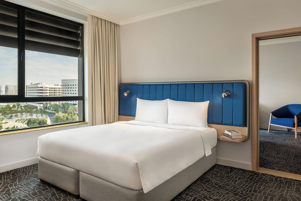 Down comforters, Select Comfort beds, minibar, in-room safe